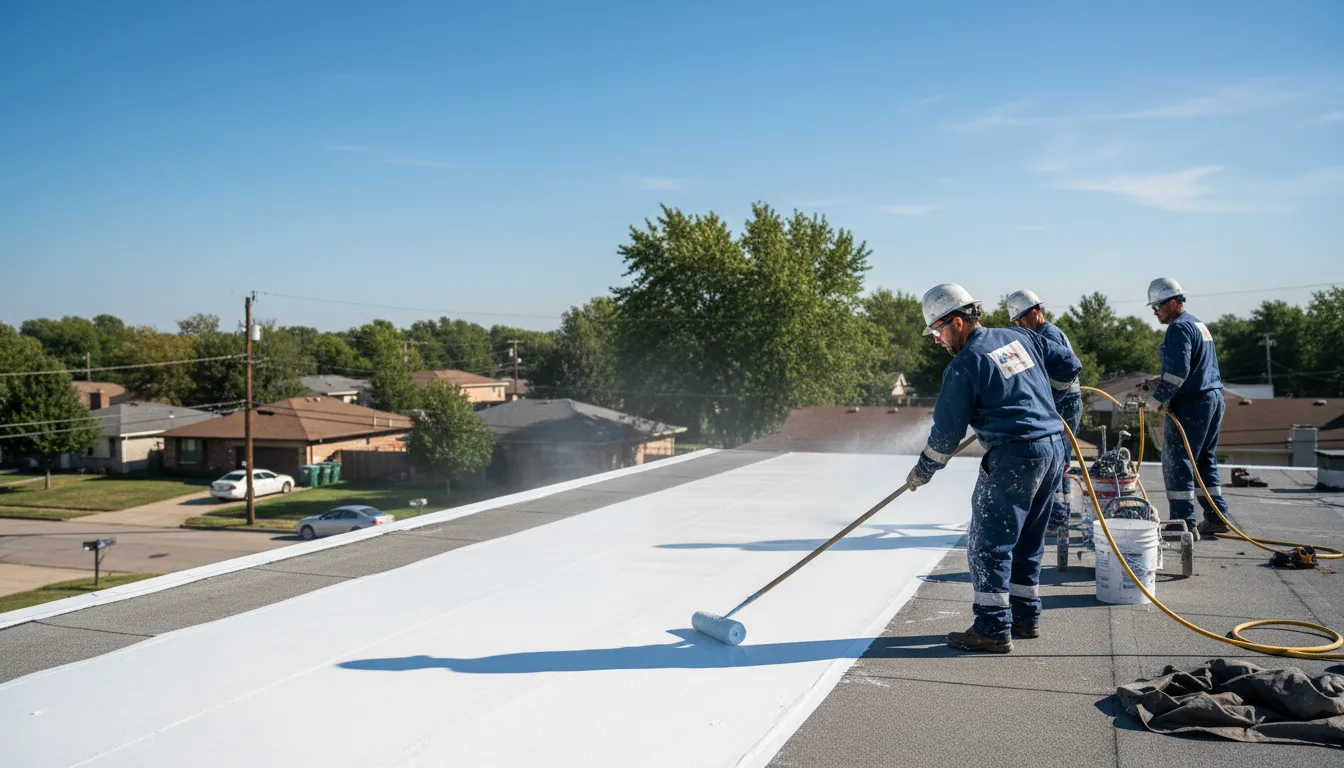Commercial roof coating in South Walpole, MA near me